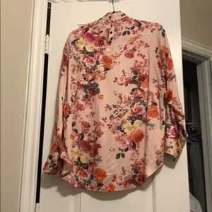 Zara long sleeve floral top